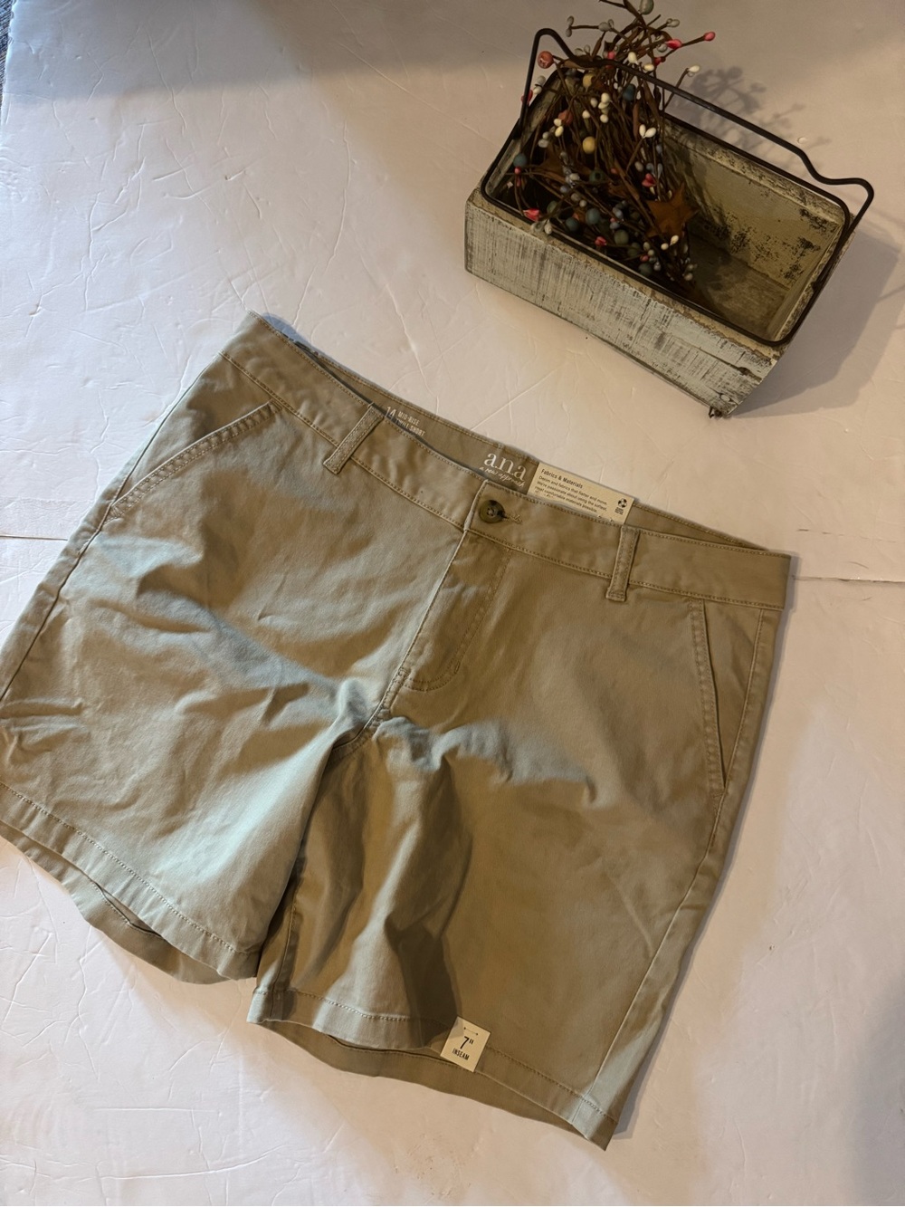 Anna Tan Cotton Chino Bermuda Shorts
